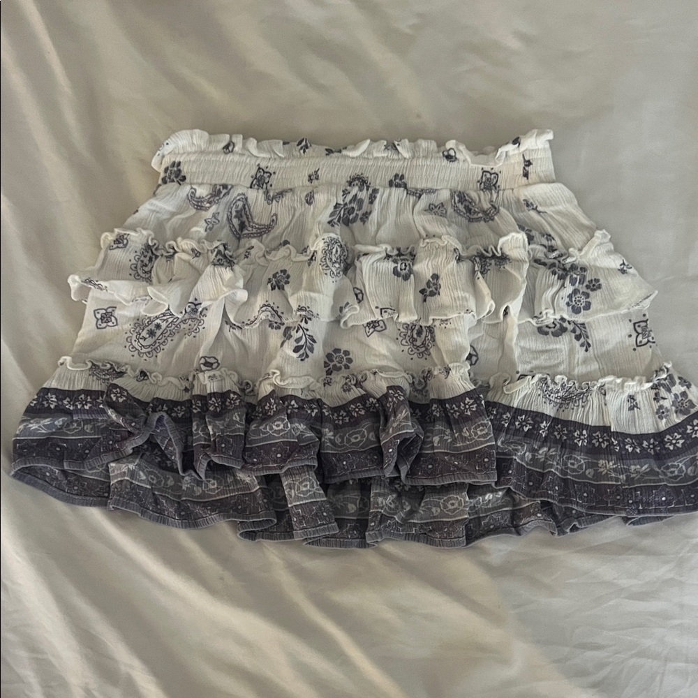 ruffle ocean drive mini skirt